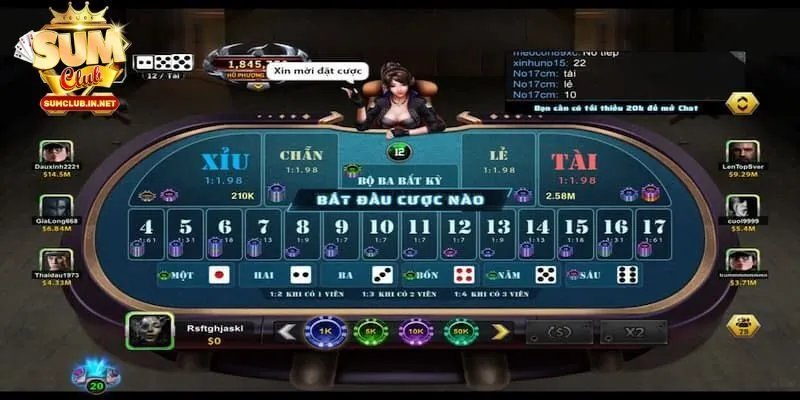 Game có đa dạng cửa cược khác nhau